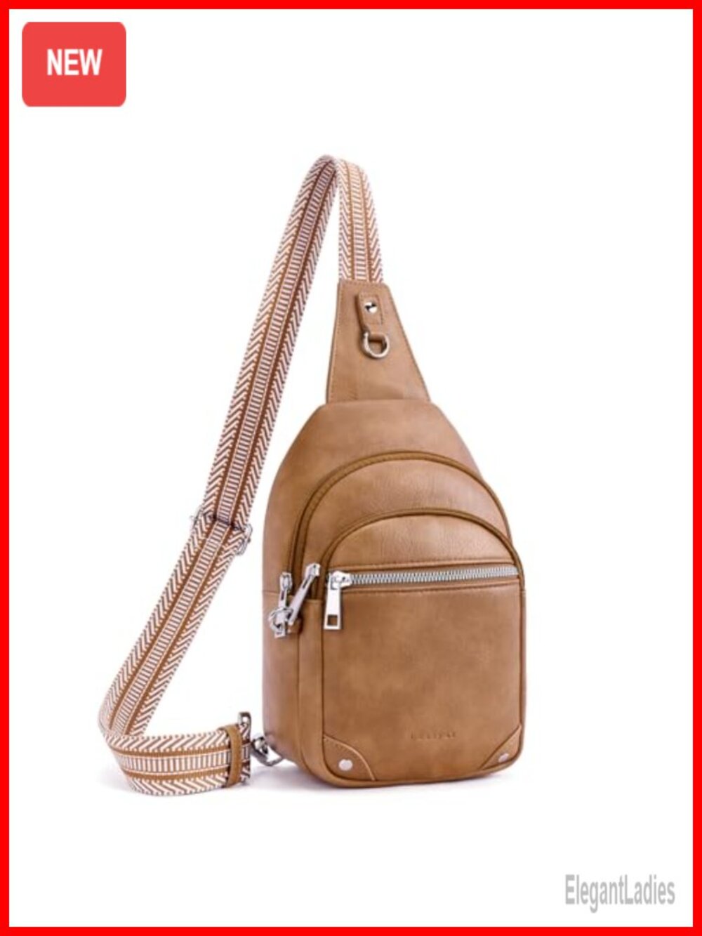 Anti Theft Crossbody Bag Women Travel Chest Sling RFID Leather Purse